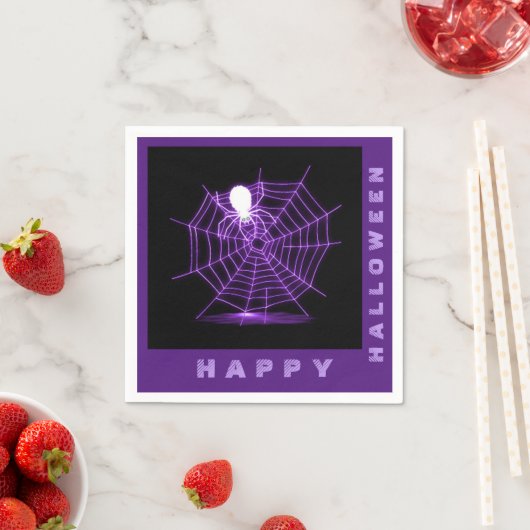 Serviette En Papier Spider Web (En situation)