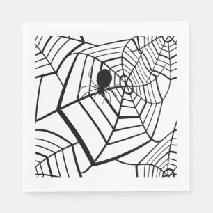 Serviette En Papier Spider Web - Halloween - Papier Napkin
