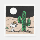 Serviette En Papier Spike dans un désert illuminé par la Lune (Devant)