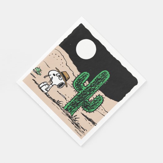 Serviette En Papier Spike dans un désert illuminé par la Lune (Coin)