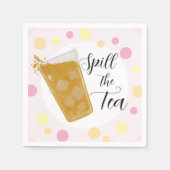 Serviette En Papier Spill the Tea Party Napkins (Devant)