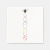 Serviette En Papier Spiral Chakra Bee Cocktail Napkins (Devant)