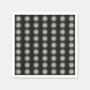 Serviette En Papier Spirale Noire Et Blanche