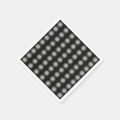 Serviette En Papier Spirale Noire Et Blanche (Coin)
