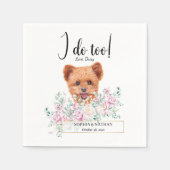 Serviette En Papier Spitzpoo Chien Mariage Cocktail Serviettes (Devant)