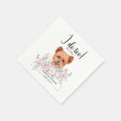 Serviette En Papier Spitzpoo Chien Mariage Cocktail Serviettes (Coin)