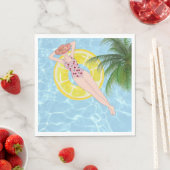 Serviette En Papier Splash & Sip - Fête des adultes (En situation)