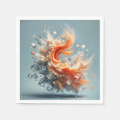 Serviette En Papier Splash tropical (Devant)