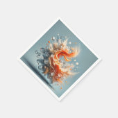 Serviette En Papier Splash tropical (Coin)