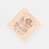 Serviette En Papier Splish Splash Capybara Baby Girl Shower (Coin)