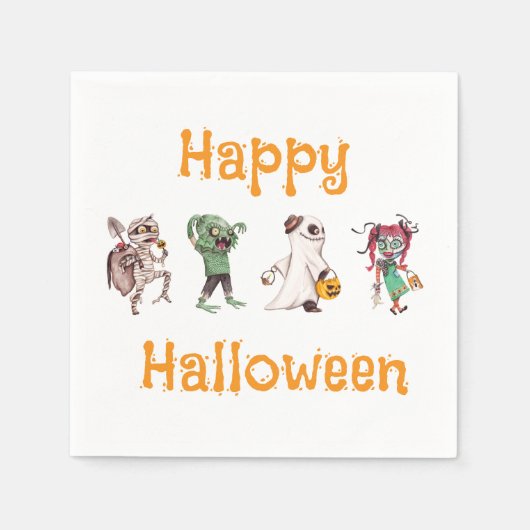 Serviette En Papier Spooktacular Halloween Bash (Devant)