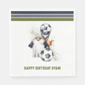 Serviette En Papier Sport Anniversaire de fête (Devant)