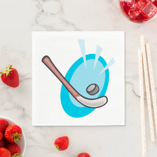 Serviette En Papier Sport de hockey