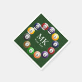 Serviette En Papier Sport de snooker (Coin)