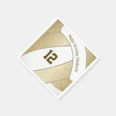 Serviette En Papier sport de volley-ball féminin (Coin)