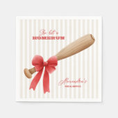 Serviette En Papier Sports Baseball Coup de circuit  Réception de mari (Devant)