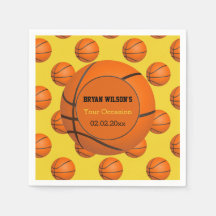 Sports Party Basketball thème serviettes personnal