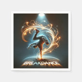 Serviette En Papier "Spotlight Groove" - ​ ​ dansant sous les projecte (Devant)