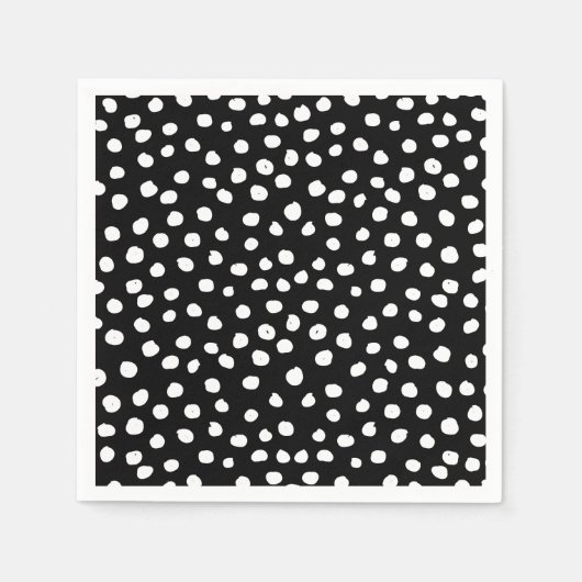 Serviette En Papier Spots d'astuces bleues (Devant)
