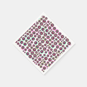 Serviette En Papier Spots psychiques colorés + votre arrière - plan &