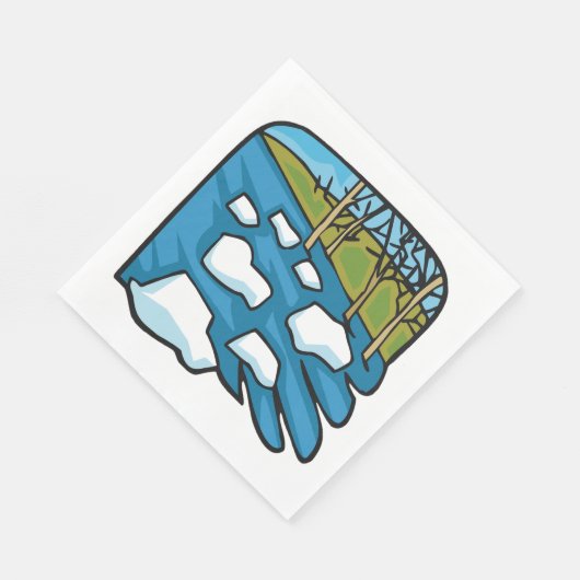 Serviette En Papier Spring (Coin)