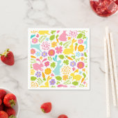 Serviette En Papier Spring And Easter Bunny Pattern Gift, Easter Decor (En situation)