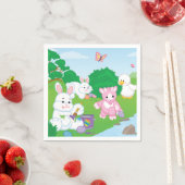 Serviette En Papier Spring Celebration Egg (En situation)