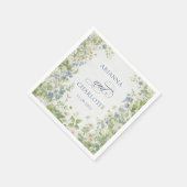 Serviette En Papier Spring Garden Floral Wedding Napkins (Coin)
