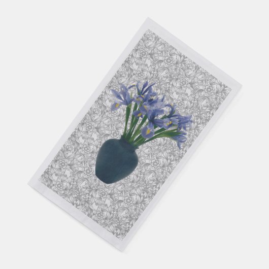 Serviette En Papier Spring Iris (Coin)