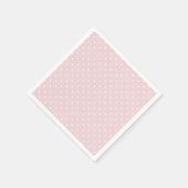 Serviette En Papier Spring Polka Dots Classic | Douce Teinte Rose (Coin)