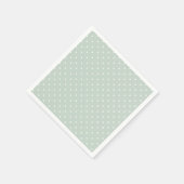 Serviette En Papier Spring Polka Dots Classic | Sage Muted (Coin)