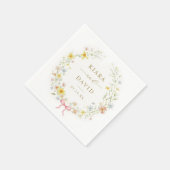 Serviette En Papier Spring Wildflower Meadow Garden Wedding (Coin)