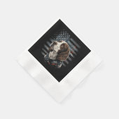 Serviette En Papier Springer Spaniel Chien Drapeau Américain (Coin)