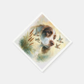 Serviette En Papier Springer Spaniel et Mallard Duck Double exposition (Coin)