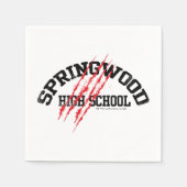 Serviette En Papier Springwood High School (Devant)