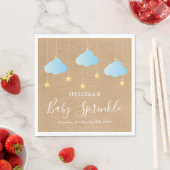 Serviette En Papier Sprinkle Rustique Twinkle Bébé Sprinkle / Douche (En situation)