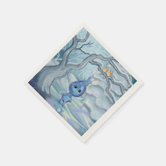 Serviette En Papier Sprite magique d'hiver (Coin)