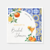 Serviette En Papier Spritz Méditerranéen Bohème Arche Mariage (Devant)