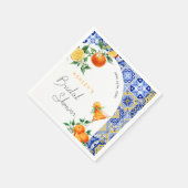 Serviette En Papier Spritz Méditerranéen Bohème Arche Mariage (Coin)