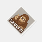 Serviette En Papier Squatch (Coin)