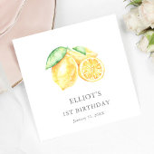 Serviette En Papier Squeeze Citrus Citrus Baby First Birthday Welcome