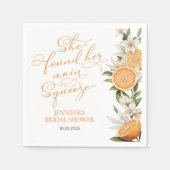 Serviette En Papier Squeeze | Fête des mariées méditerranéenne au citr (Devant)