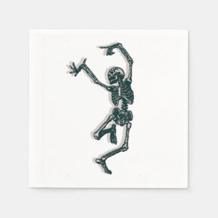 Serviette En Papier Squelette de danse