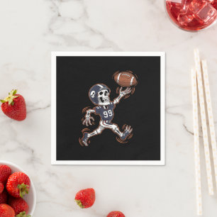 Serviette En Papier Squelette de football américain Football américain