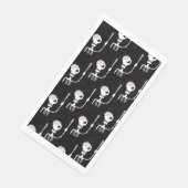 Serviette En Papier Squelette d'Halloween avec épée (Coin)