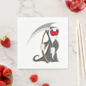 Serviette En Papier Squelette d'Halloween Décès (En situation)