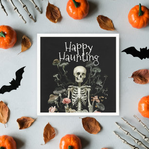 Serviette En Papier Squelette d'Halloween Fête de la Forêt Ensorcelée 