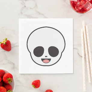 Serviette En Papier Squelette Ghost Face Chibi Pastel Goth Halloween