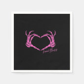 Serviette En Papier Squelette insensible mains Classique (Devant)