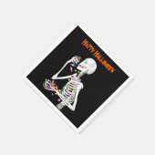 Serviette En Papier Squelette Manger Halloween Candy (Coin)
